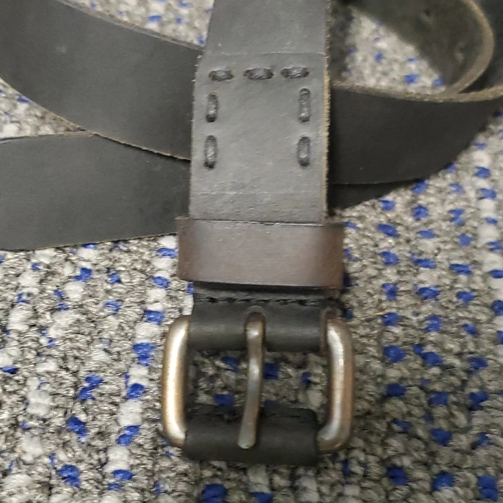 Bloomingdale's Boys Black Genuine Leather Belt Size 32